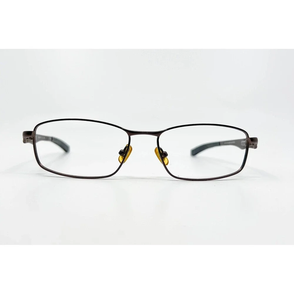 NASCAR Eyeglasses Mens Brown Metal Rectangle N034 51-18-140